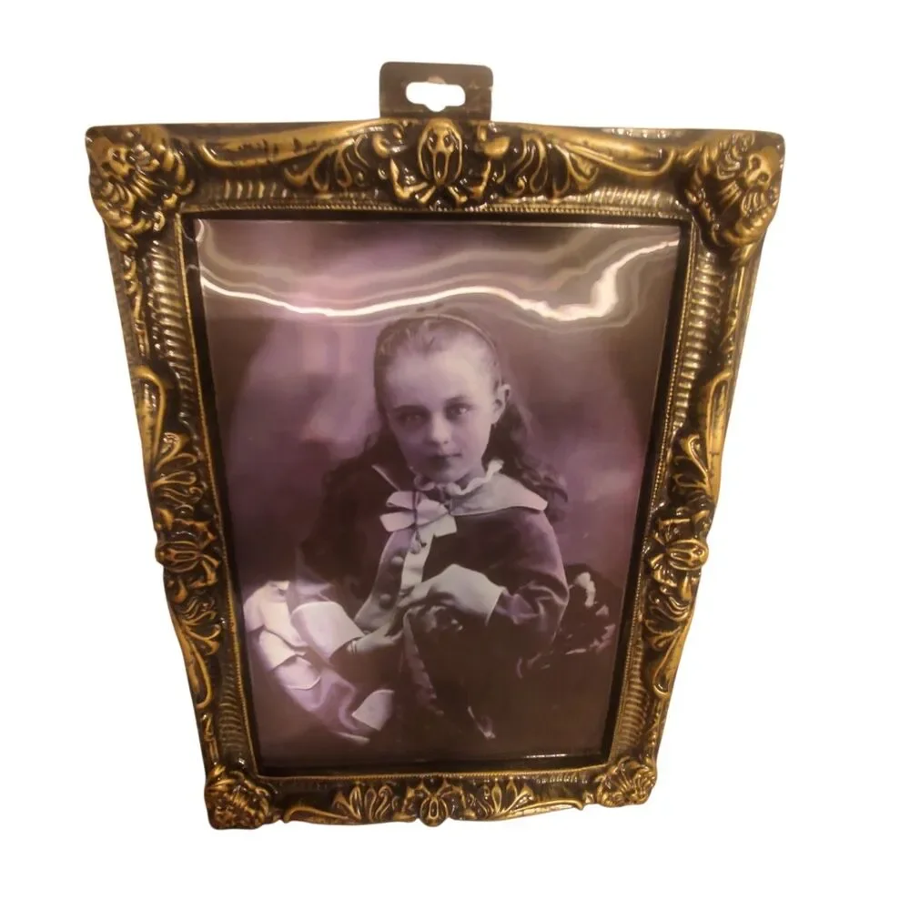 Lot Of 3 Holographic Ghoul Scary Face Changing Halloween Portraits Prints